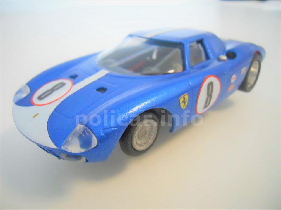 In vendita: Slotcar Policar-TTR Ferrari LM 250 blu Mecom Racing Team
