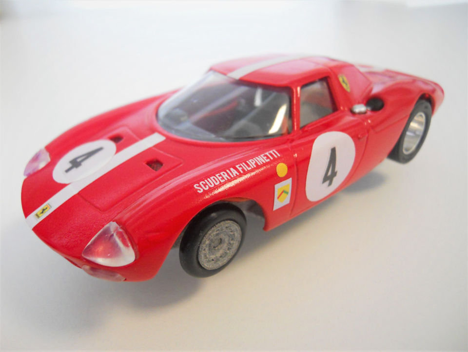 Slotcar Policar-TTR Ferrari LM 250 rossa Filipinetti<