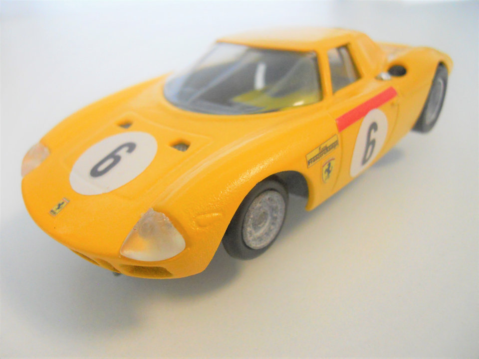 Slotcar TTR Ferrari LM 250 gialla Ecurie Francorchamps<