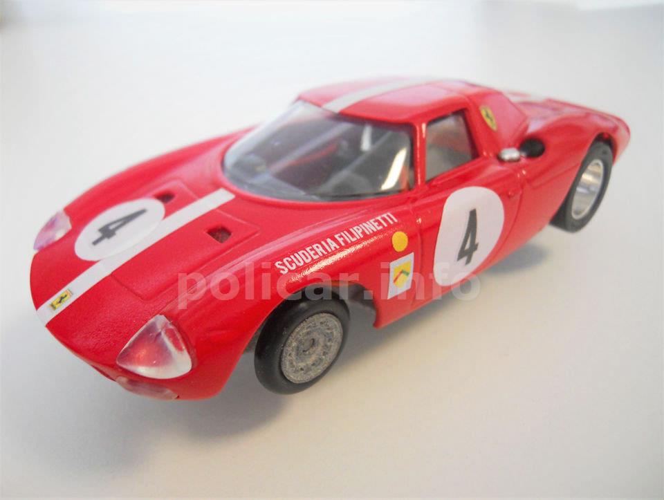 Slotcar Policar-TTR Ferrari LM 250 rossa Filipinetti
