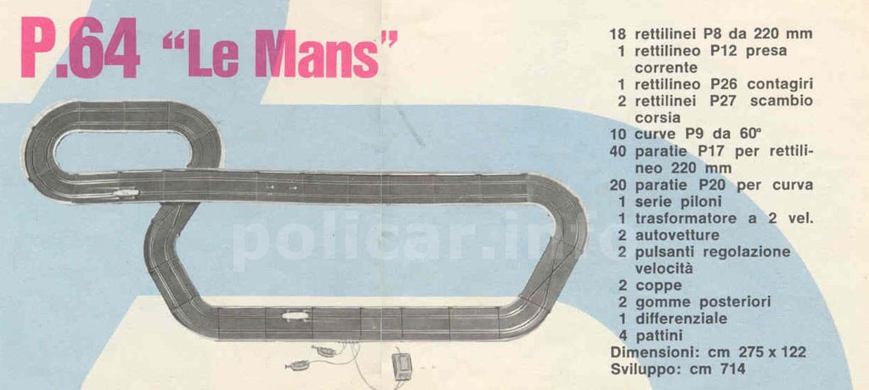 Confezione pista Le Mans (Policar APS - P64)