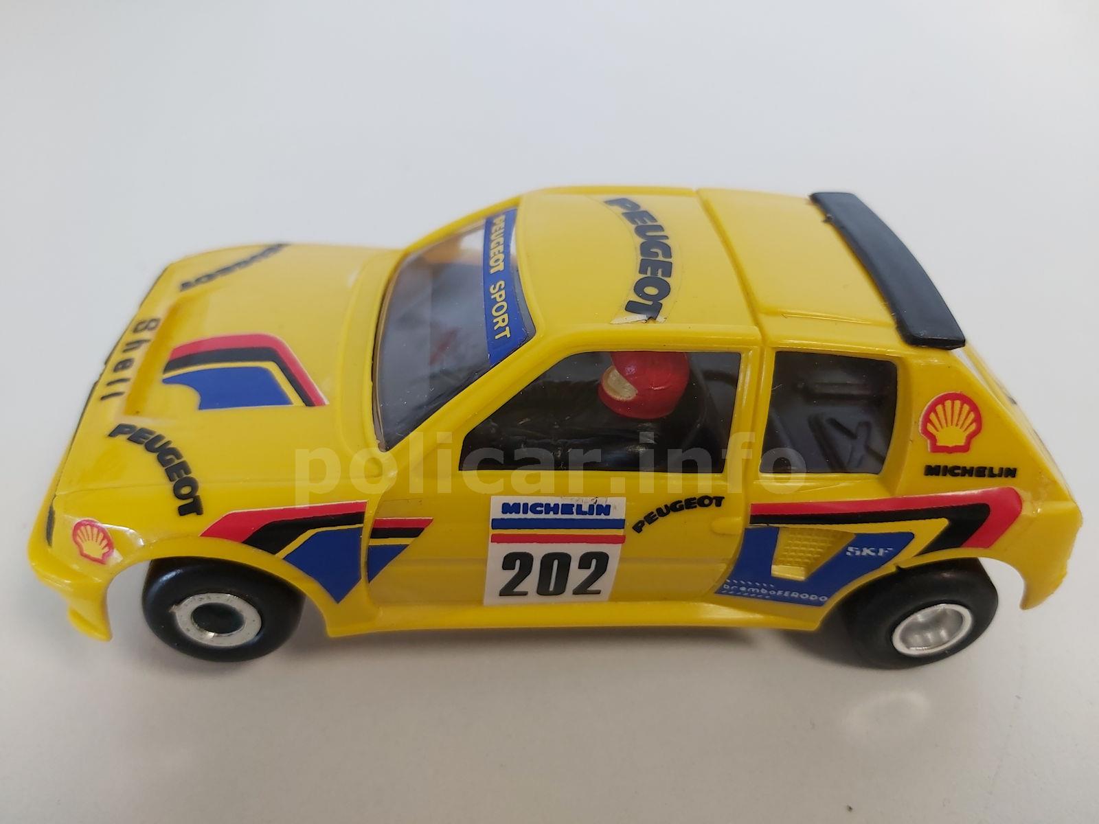 Peugeot 205 Rally gialla (Polistil F.1 Professional - 31107)